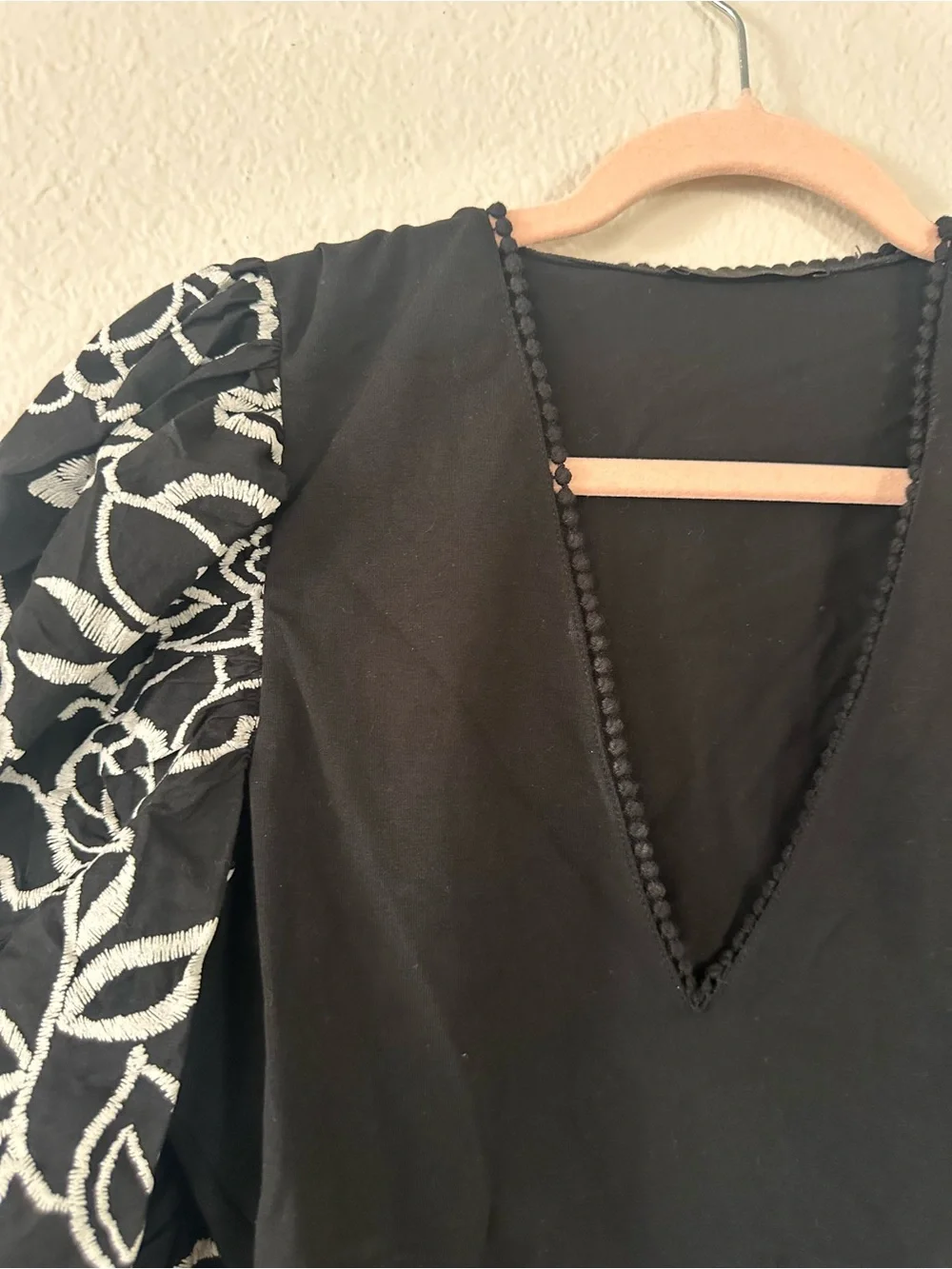 Zara puff embroidered